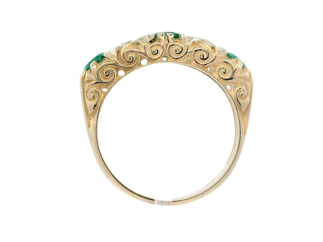 Emerald & Diamond Ring