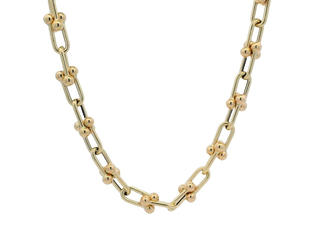 14KT Interlocking Link Chain