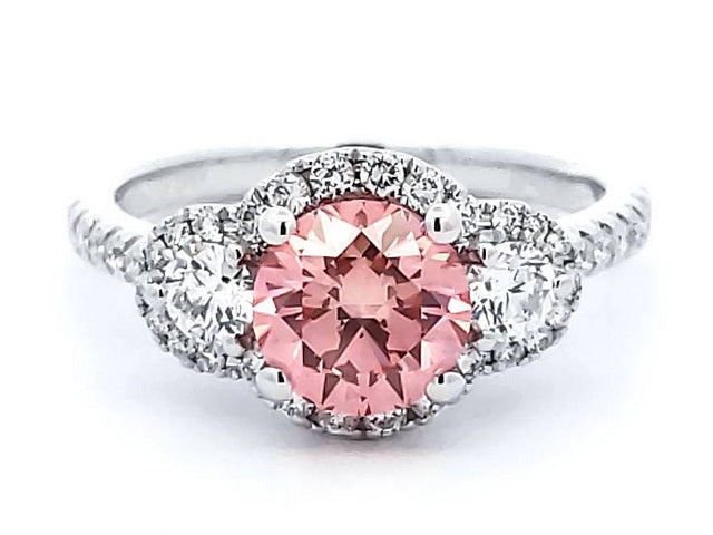 Lab Grown Pink Diamond Ring