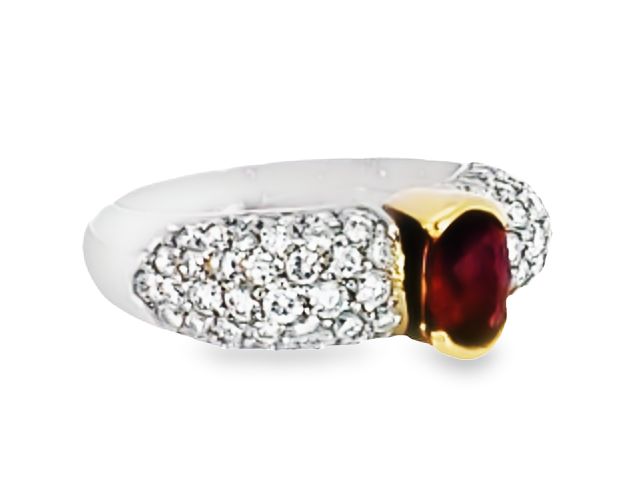 14kwy Ruby & Diamond Ring