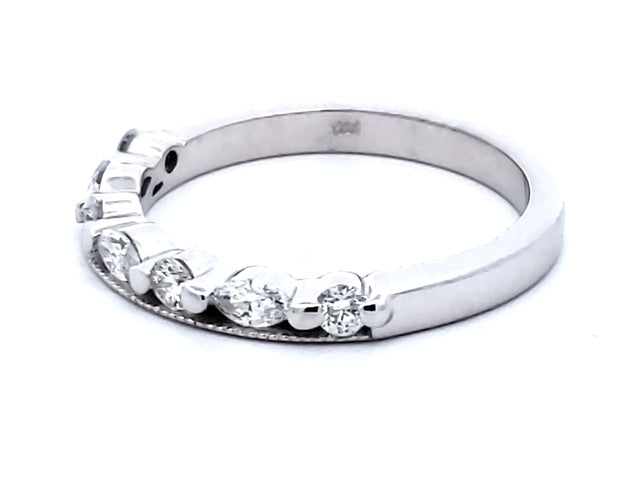 Marquise & Round Diamond Band