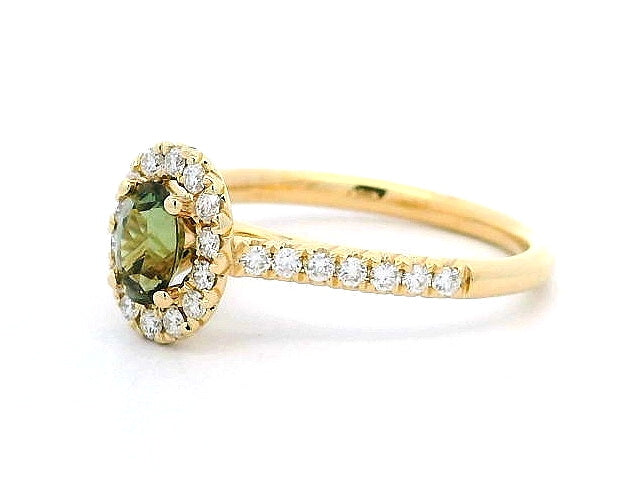 Alexandrite and Diamond Ring