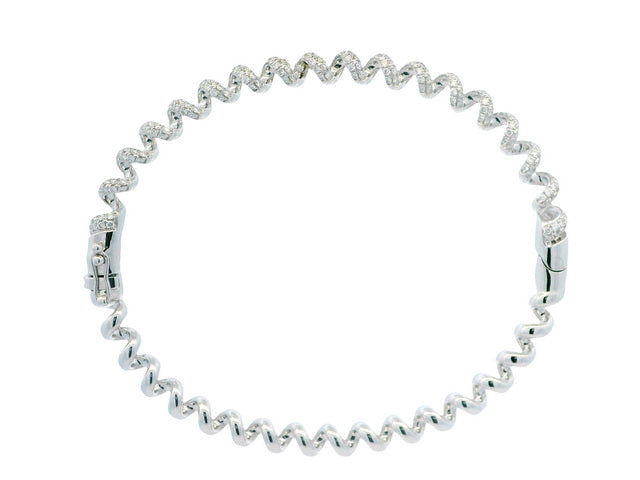Twist Diamond Bangle