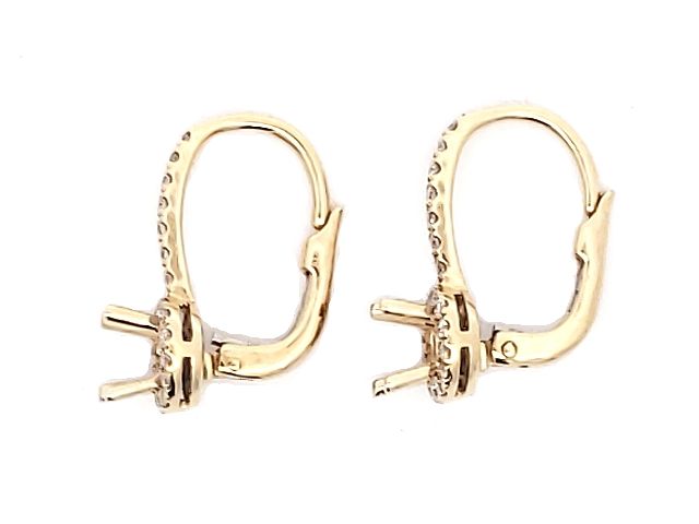 18KT Lever Back Mounts