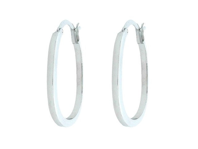 Oval Hoop Earrings