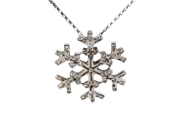 .45ctw Diamond Snowflake Pendant