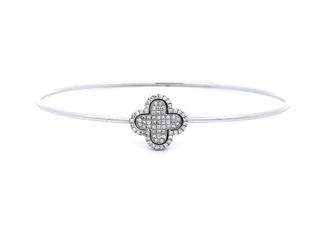 Quatrefoil Bangle Bracelet