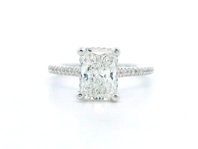 Lab Grown 1.84 ct Radiant Cut Engagement Ring