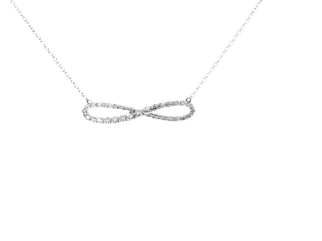 0.96 ctw Diamond Infinity Necklace