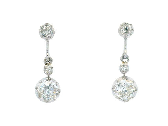 Platinum Diamond Earrings