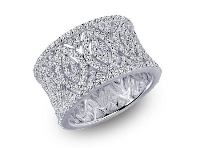 Silver & Cubic Pavee Band