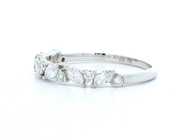 Marquise & Round Diamond Band