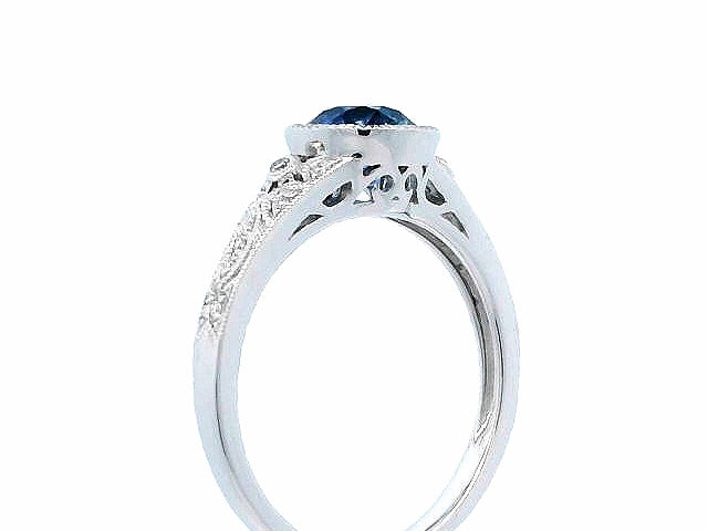1.29ct.Sapphire & Diamond Ring