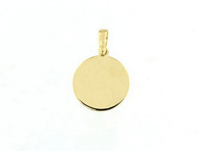 10KT Round Circle Pendant