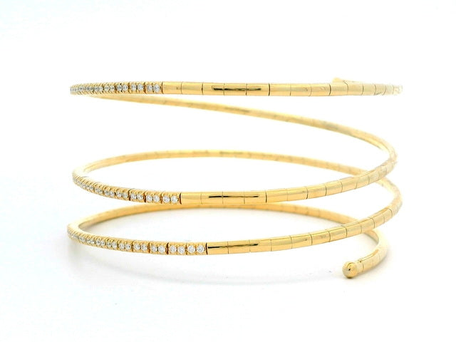 14KT Wrap Style Bracelet with Diamonds