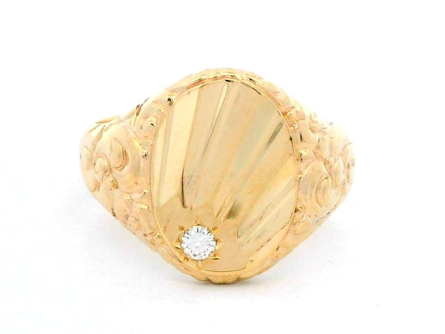 9KT Gents Diamond Ring