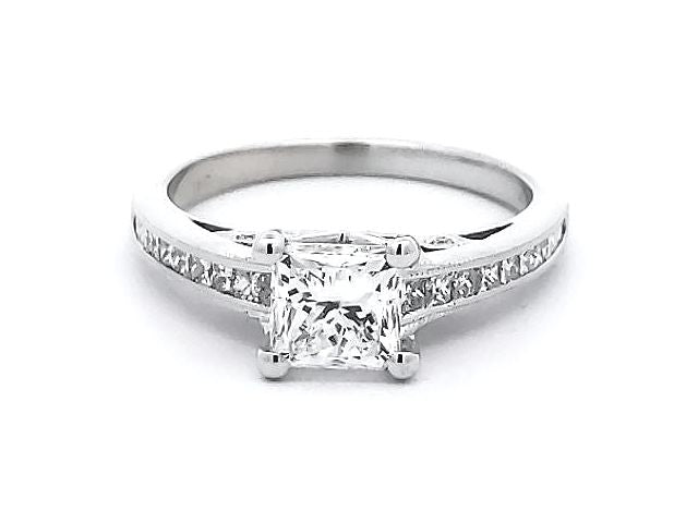 1.06 ct. Princess Cut Diamond Engagement Ring