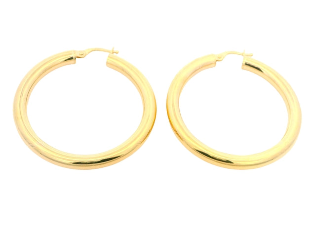 10KT Large Hoop Earrings