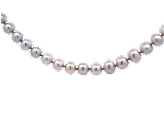Freshwater Pearl Strand With Diamond Clasp