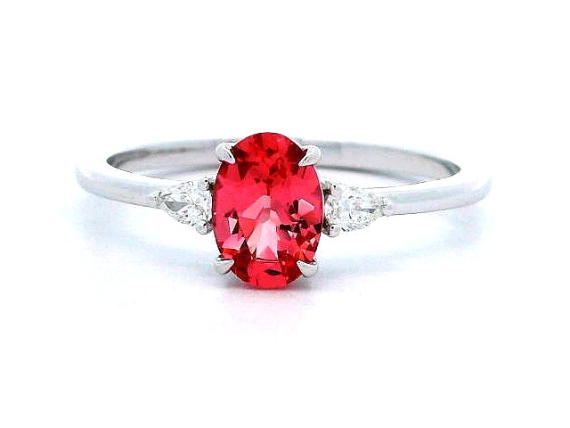 Pink Spinel & Diamond Ring
