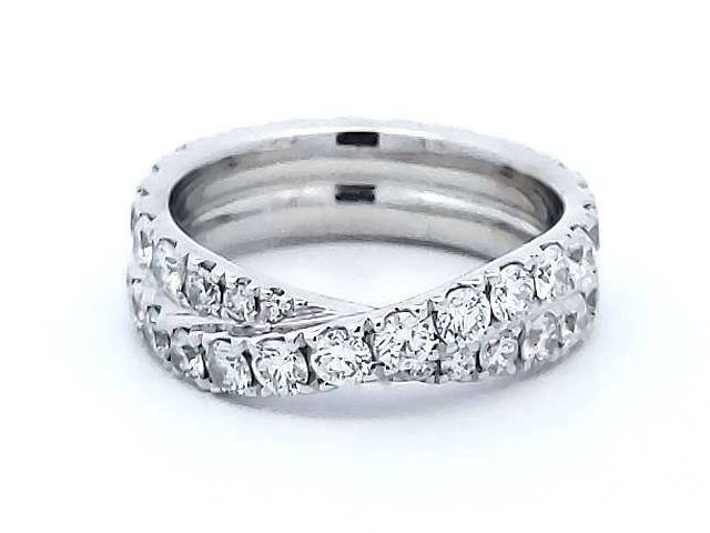 2.00 ctw Double Row Eternity Band