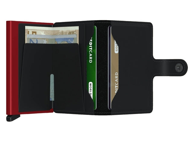 Matte Black & Red Miniwallet