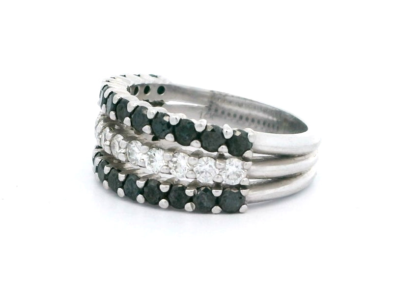 Black & White Diamond Ring