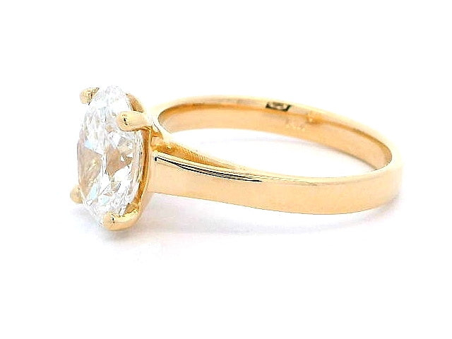 2.01 ct LAB Oval Engagement Ring