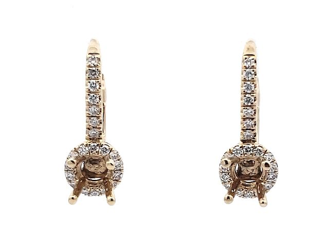 18KT Lever Back Mounts