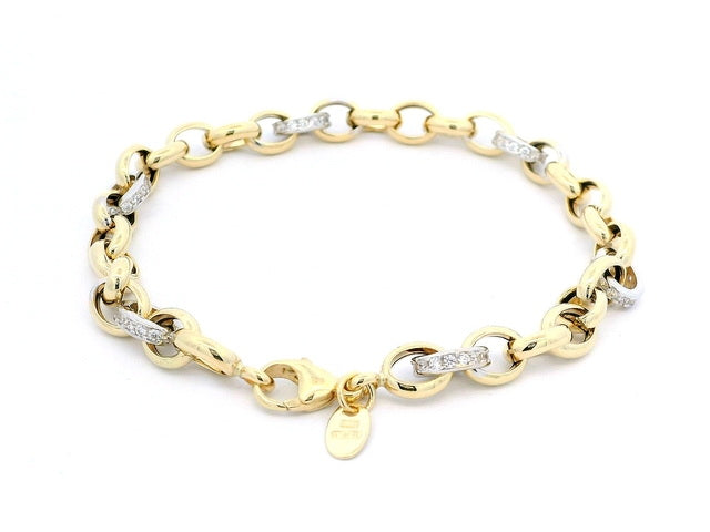 14KT Cable Link Bracelet