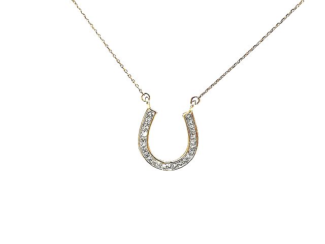 Rose Gold Horseshoe Necklace