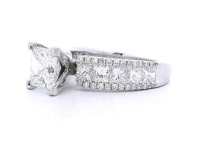 1.31 ct. Princess Cut Engagement Ring