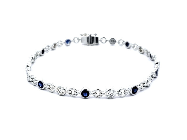 Sapphire & Diamond Bracelet
