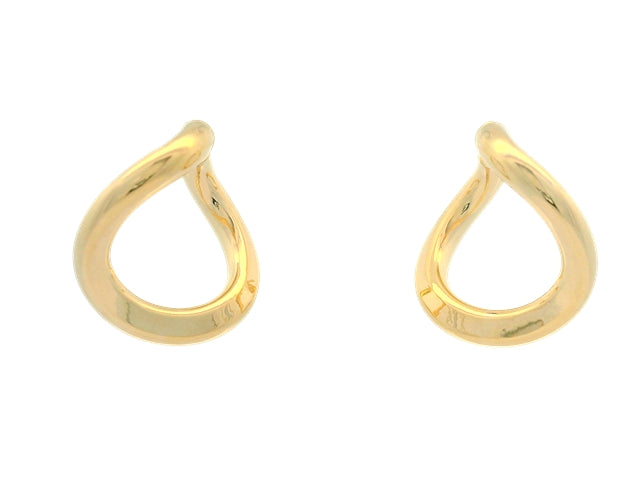 10KT Twist Hoop Earrings