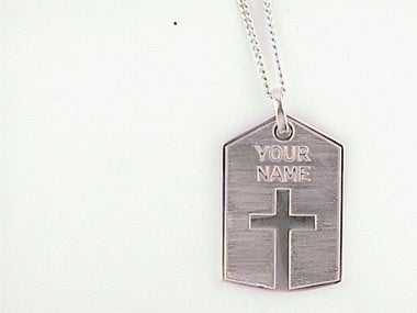 Silver Lords Prayer Custom - Name