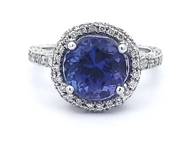 Tanzanite and Diamond Ring
