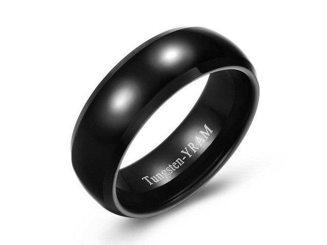 8 MM Black Tungsten Band