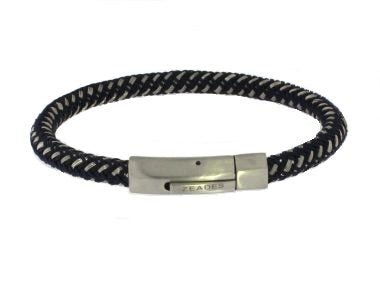 Blue Woven Steel Bracelet
