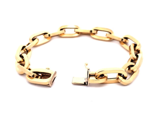 18KT Oval Link Bracelet