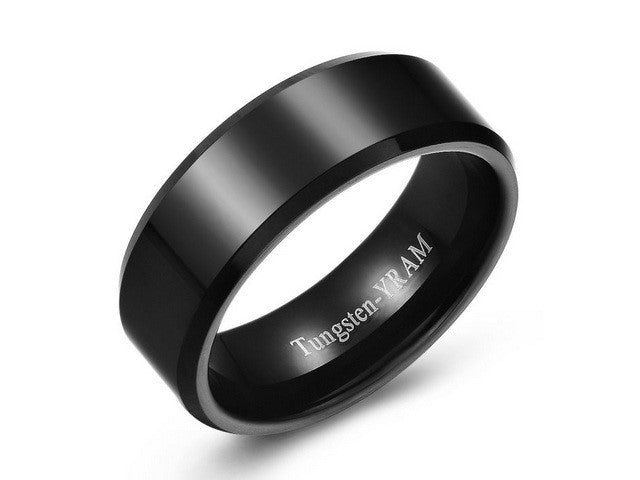 8 MM Black Tungsten Band