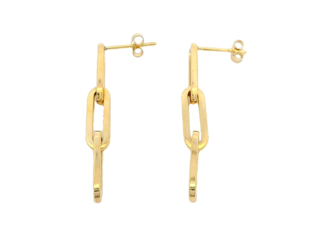 14KT Designer Link Earrings