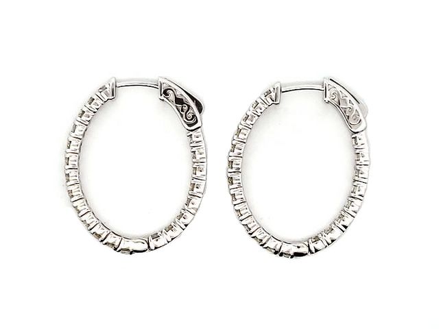 3.00 ctw Diamond Hoops