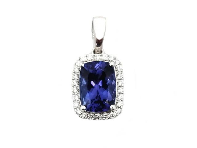 Tanzanite & Diamond Pendant