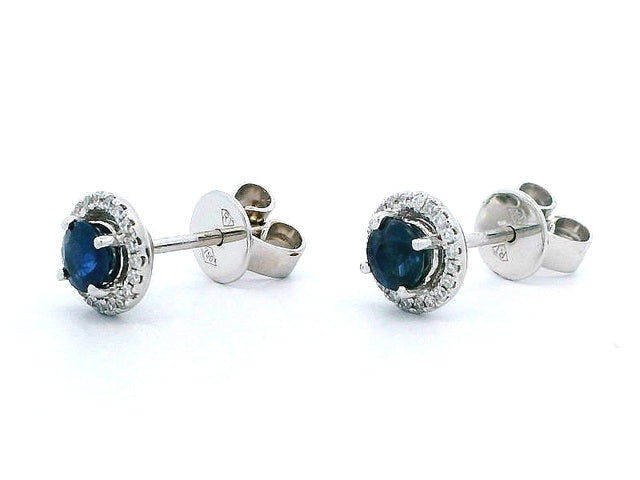 Sapphire and Diamond Earrings