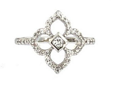 Silver Flower Ring