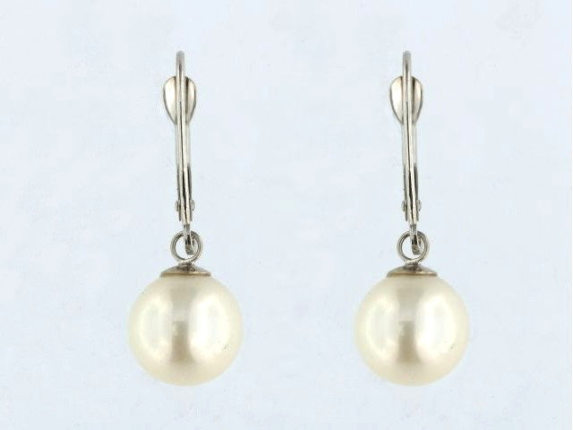 Akoya Pearl Lever Back Earrings