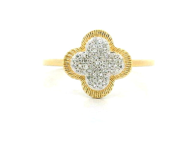 14KT Quatrefoil Ring