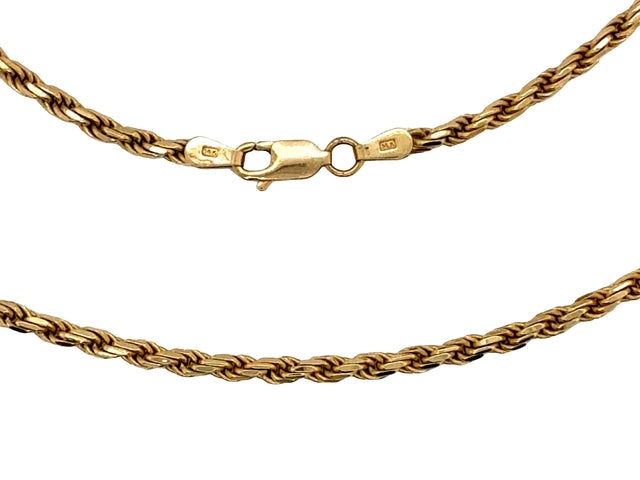 18 inch Solid Rope Chain