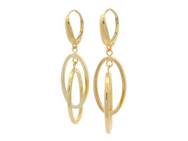 10KT Interlocking Hoop Earrings