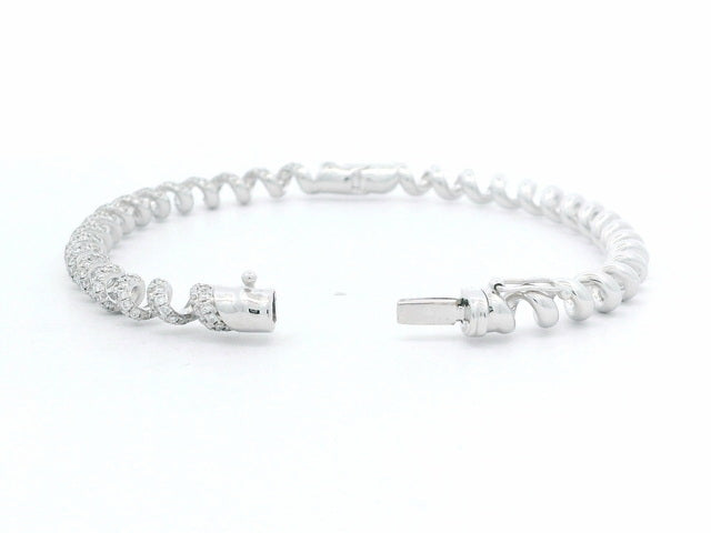 Twist Diamond Bangle